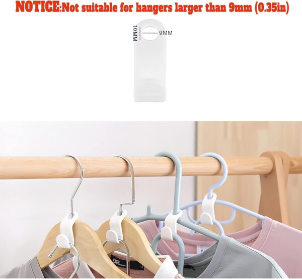Clothes Hanger Connector Hooks 50PCS Plastic Hooks Cascading Hangers Space Saving Organizer for Heavy Duty Clothes Closet - Image 3