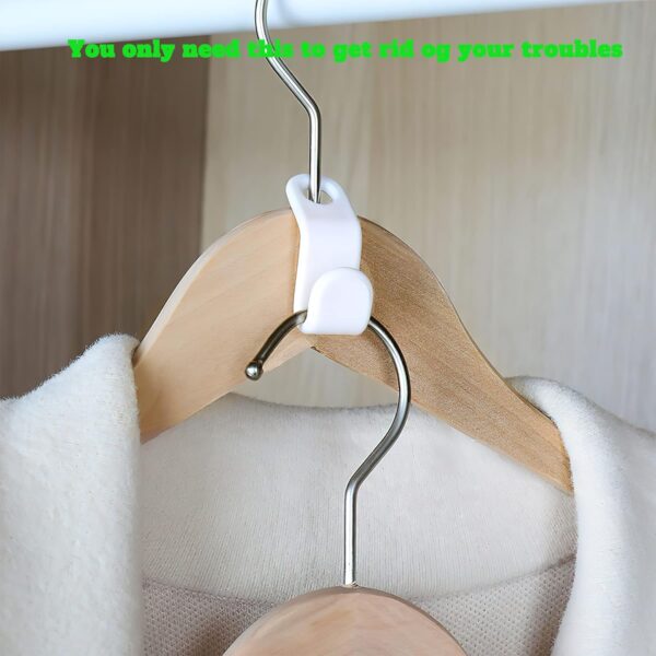 Clothes Hanger Connector Hooks 50PCS Plastic Hooks Cascading Hangers Space Saving Organizer for Heavy Duty Clothes Closet - Image 2