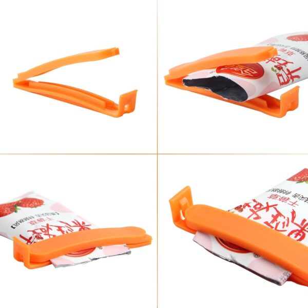 Set of 38 Plastic Chip Clips Bag Sealing Clips for Food and Snack Storage (2.3 in, 3.6 in, 5 in, 6.3 in) - Image 4