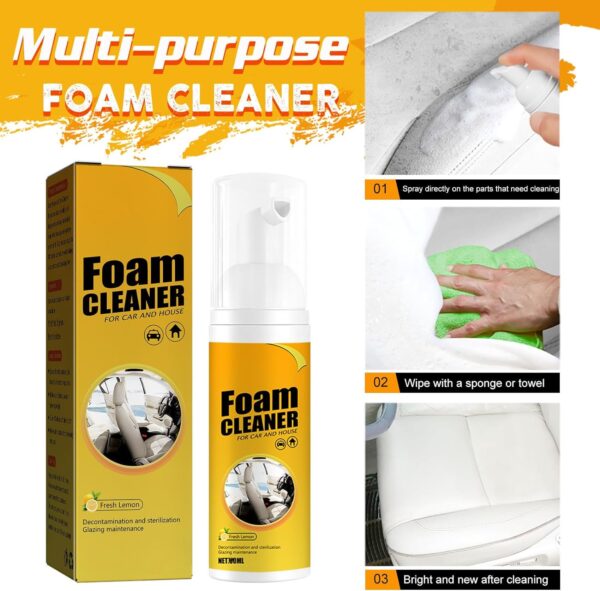 Multifunctional Foam Cleaner Spray for Car - 300 ML Foam Cleaner for Car and House - Image 5