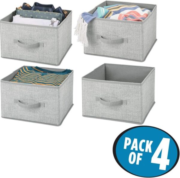 Fabric Bin for Cube Organizer - Foldable Cloth Storage Cube - Collapsible Closet Storage Organizer - Image 5