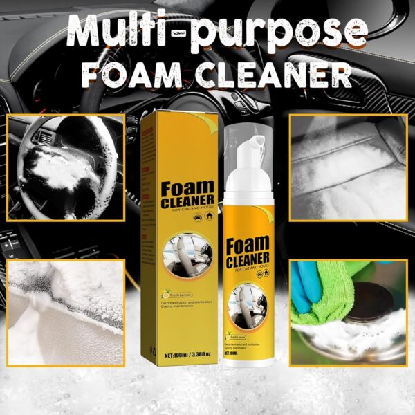Multifunctional Foam Cleaner Spray for Car - 300 ML Foam Cleaner for Car and House - Image 3