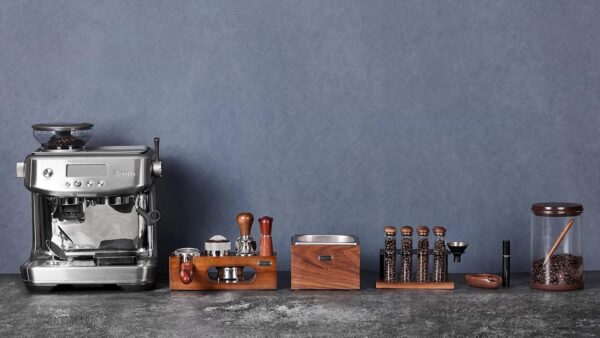 Walnut Spresso Knock Box Called Coffee Knock Box Made of Sturdy Wood And Easy-Clean Stainless Steel Knockbox the Espresso Dump Box Avoid Coffee Grounds Splashing - Image 6