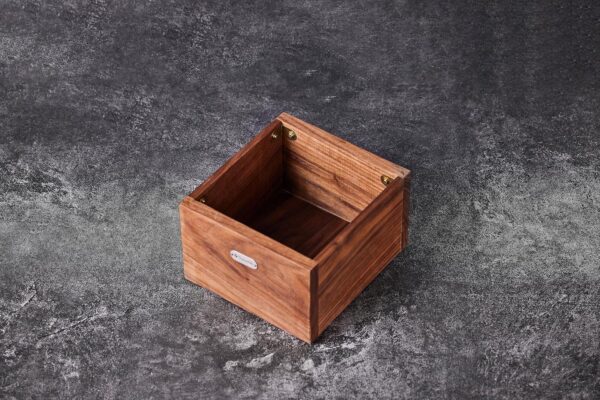 Walnut Spresso Knock Box Called Coffee Knock Box Made of Sturdy Wood And Easy-Clean Stainless Steel Knockbox the Espresso Dump Box Avoid Coffee Grounds Splashing - Image 3